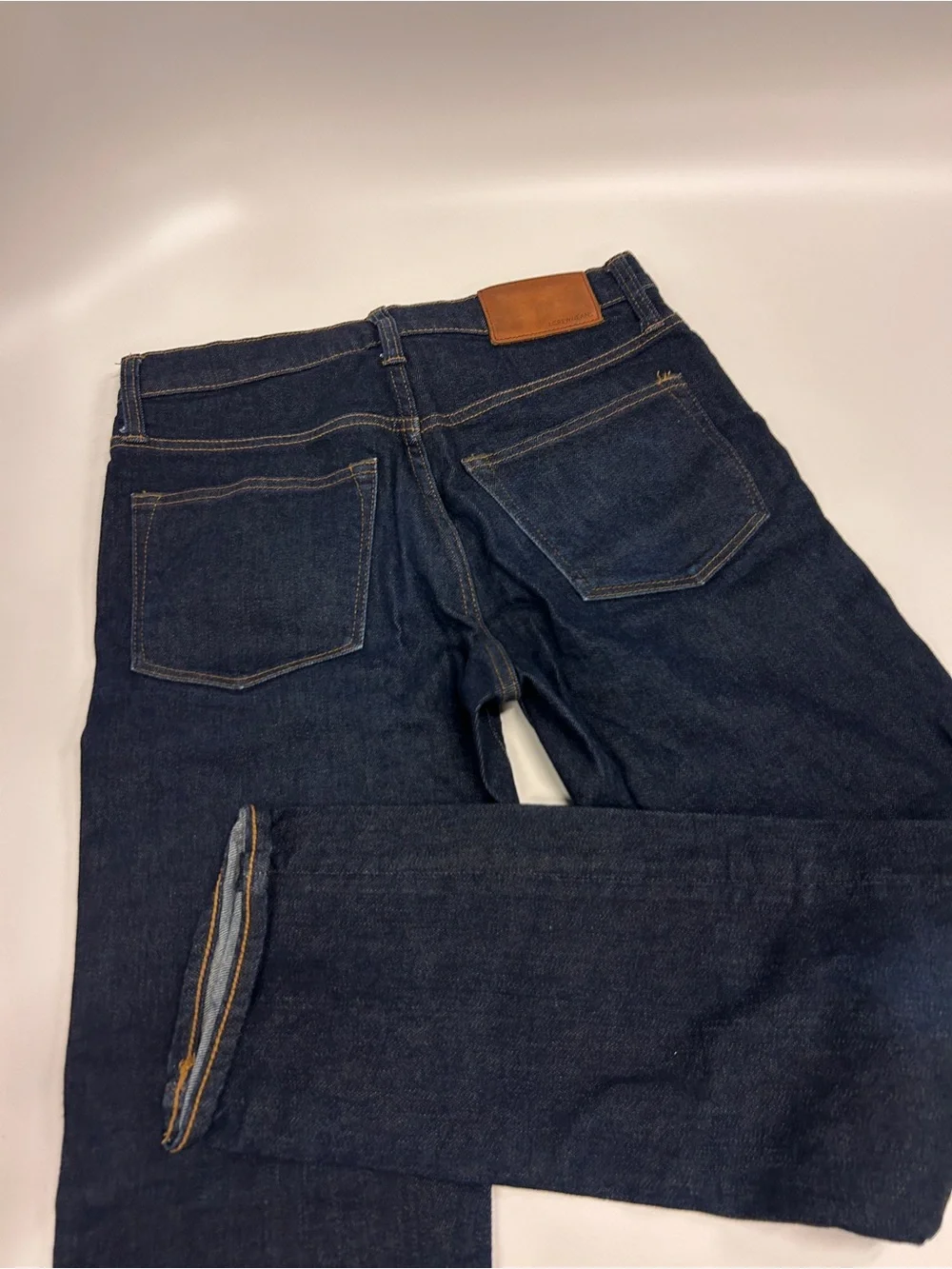 Men’s Jcrew Dark Blue Straight-Leg Jeans